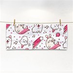 Cute-animals-seamless-pattern-kawaii-doodle-style Hand Towel Front