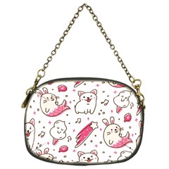 Cute-animals-seamless-pattern-kawaii-doodle-style Chain Purse (one Side) by Jancukart