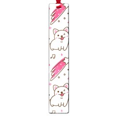 Cute-animals-seamless-pattern-kawaii-doodle-style Large Book Marks by Jancukart