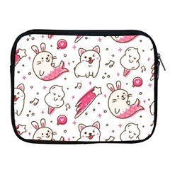 Cute-animals-seamless-pattern-kawaii-doodle-style Apple Ipad 2/3/4 Zipper Cases