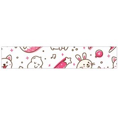 Cute-animals-seamless-pattern-kawaii-doodle-style Large Flano Scarf 