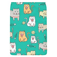 Seamless-pattern-cute-cat-cartoon-with-hand-drawn-style Removable Flap Cover (s)