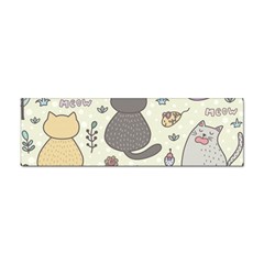 Funny Cartoon Cats Seamless Pattern Sticker Bumper (10 Pack)