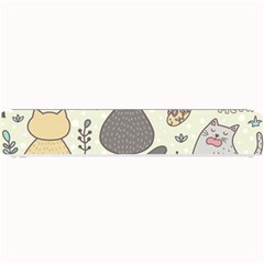 Funny Cartoon Cats Seamless Pattern Small Bar Mat