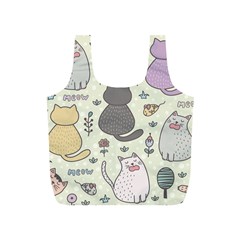 Funny Cartoon Cats Seamless Pattern Full Print Recycle Bag (s)