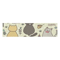 Funny Cartoon Cats Seamless Pattern Banner And Sign 4  X 1 