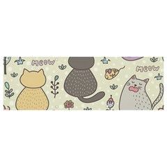 Funny Cartoon Cats Seamless Pattern Banner And Sign 9  X 3 