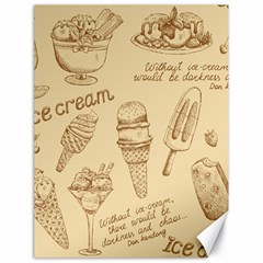 Ice-cream-vintage-pattern Canvas 18  X 24  by Jancukart