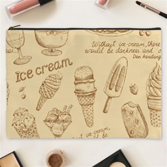 Ice-cream-vintage-pattern Cosmetic Bag (xxxl) by Jancukart