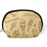 Ice-cream-vintage-pattern Accessory Pouch (Medium) Back