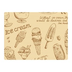 Ice-cream-vintage-pattern Double Sided Flano Blanket (mini)  by Jancukart