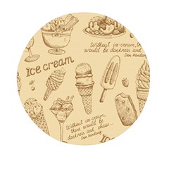 Ice-cream-vintage-pattern Mini Round Pill Box (pack Of 5) by Jancukart