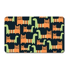 Seamless-pattern-with-cats Magnet (rectangular)