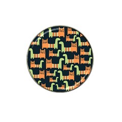 Seamless-pattern-with-cats Hat Clip Ball Marker (10 Pack)