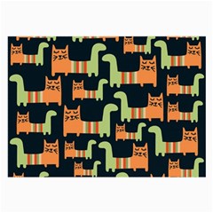 Seamless-pattern-with-cats Large Glasses Cloth