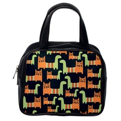 Seamless-pattern-with-cats Classic Handbag (one Side)