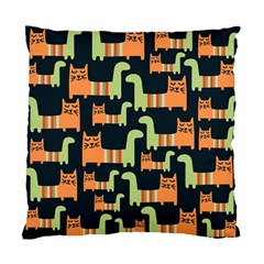 Seamless-pattern-with-cats Standard Cushion Case (one Side)