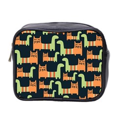 Seamless-pattern-with-cats Mini Toiletries Bag (two Sides)