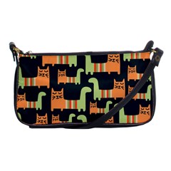 Seamless-pattern-with-cats Shoulder Clutch Bag