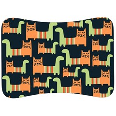 Seamless-pattern-with-cats Velour Seat Head Rest Cushion