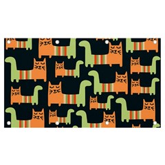 Seamless-pattern-with-cats Banner And Sign 7  X 4  by Jancukart