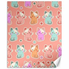 Cute-kawaii-kittens-seamless-pattern Canvas 16  x 20 