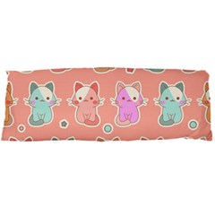 Cute-kawaii-kittens-seamless-pattern Body Pillow Case Dakimakura (Two Sides)