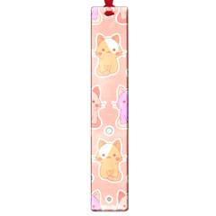 Cute-kawaii-kittens-seamless-pattern Large Book Marks