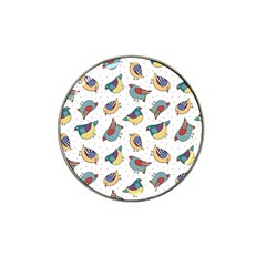 Seamless-pattern-with-hand-drawn-bird-black Hat Clip Ball Marker