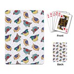 Seamless-pattern-with-hand-drawn-bird-black Playing Cards Single Design (Rectangle) Back