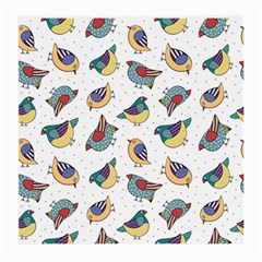 Seamless-pattern-with-hand-drawn-bird-black Medium Glasses Cloth