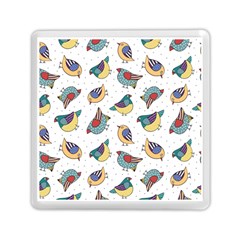 Seamless-pattern-with-hand-drawn-bird-black Memory Card Reader (square) by Jancukart