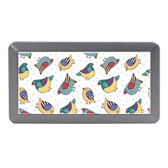 Seamless-pattern-with-hand-drawn-bird-black Memory Card Reader (mini)