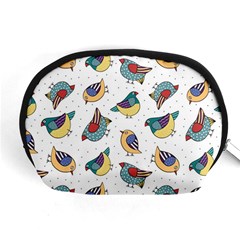 Seamless-pattern-with-hand-drawn-bird-black Accessory Pouch (medium)