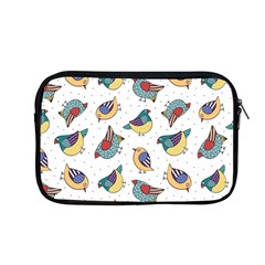 Seamless-pattern-with-hand-drawn-bird-black Apple Macbook Pro 13  Zipper Case