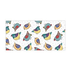 Seamless-pattern-with-hand-drawn-bird-black Yoga Headband