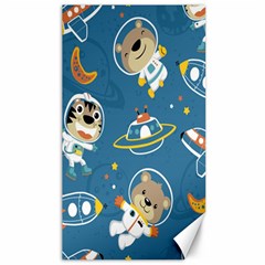 Seamless-pattern-funny-astronaut-outer-space-transportation Canvas 40  X 72 