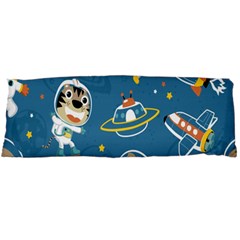 Seamless-pattern-funny-astronaut-outer-space-transportation Body Pillow Case (dakimakura)