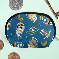 Seamless-pattern-funny-astronaut-outer-space-transportation Accessory Pouch (medium) by Jancukart