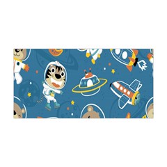 Seamless-pattern-funny-astronaut-outer-space-transportation Yoga Headband by Jancukart