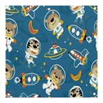 Seamless-pattern-funny-astronaut-outer-space-transportation Banner and Sign 3  x 3  Front