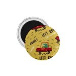 Childish-seamless-pattern-with-dino-driver 1.75  Magnets Front