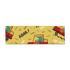 Childish-seamless-pattern-with-dino-driver Sticker Bumper (100 Pack)