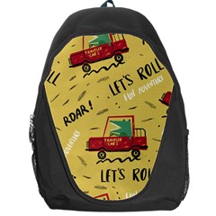 Childish-seamless-pattern-with-dino-driver Backpack Bag