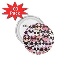 Cute-dog-seamless-pattern-background 1 75  Buttons (100 Pack) 