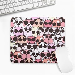 Cute-dog-seamless-pattern-background Large Mousepad