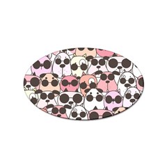 Cute-dog-seamless-pattern-background Sticker Oval (10 Pack)