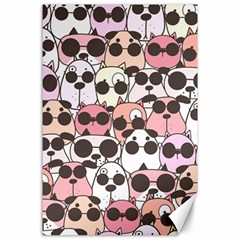 Cute-dog-seamless-pattern-background Canvas 24  X 36 