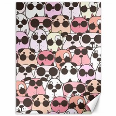 Cute-dog-seamless-pattern-background Canvas 36  X 48  by Jancukart