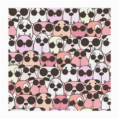 Cute-dog-seamless-pattern-background Medium Glasses Cloth